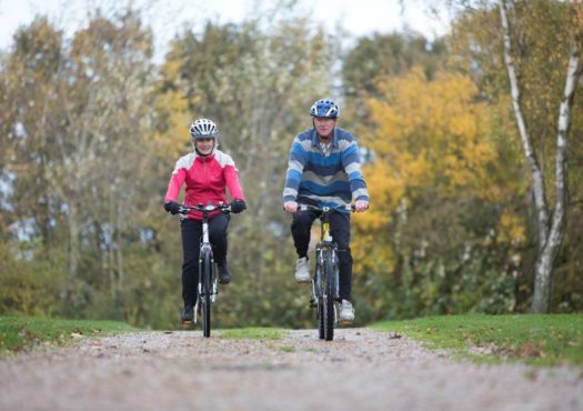 Couple cycling