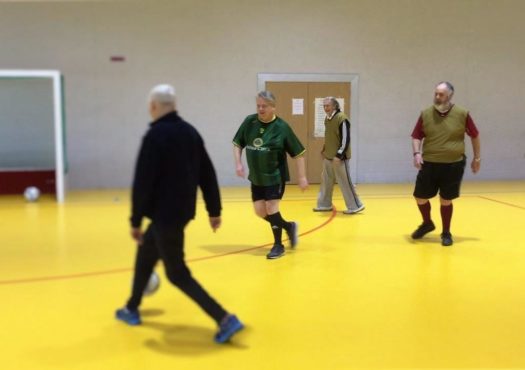 Walking football drill