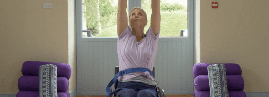 Home exercises for wheelchair users