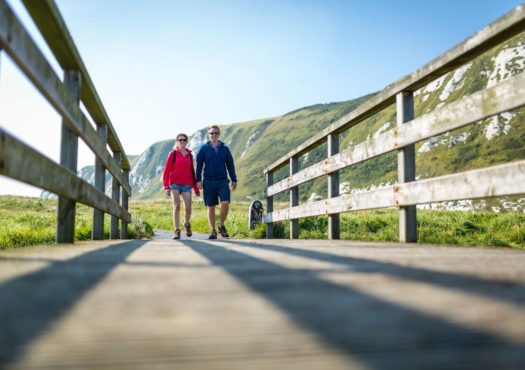 Couple walking at Samphire Hoe