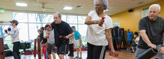Exercise class for people with parkinsons