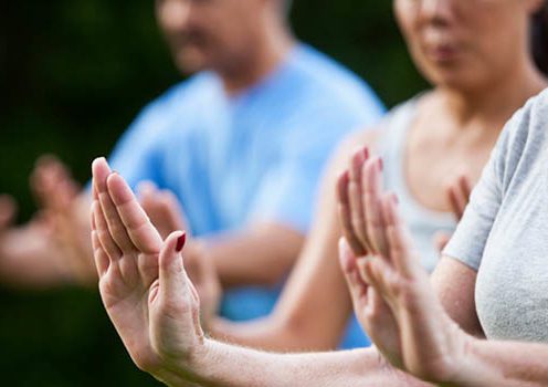 People doing tai chi