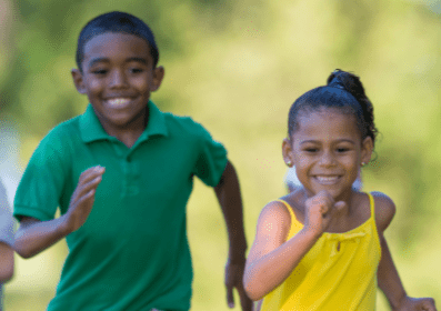 children running playpace