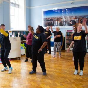 group of people dancing