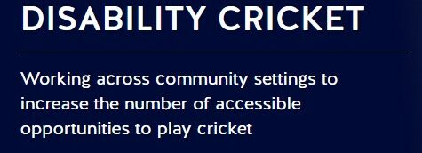 Super 1’s Disability Cricket Hubs