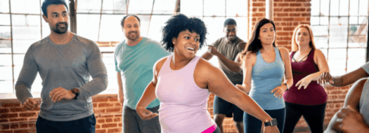 Clubbercise for people smoking or vaping to reduce stress