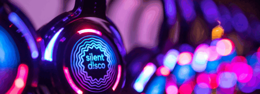 Walking Silent Disco for people smoking or vaping to reduce stress