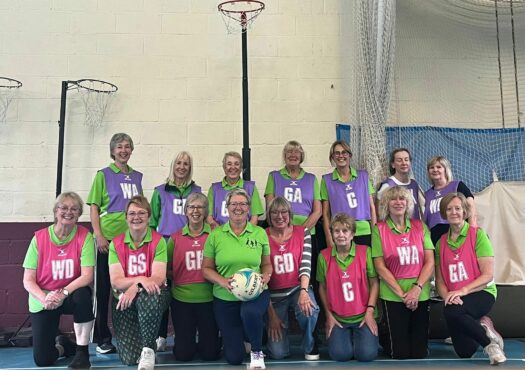 Having a ball walking netball club